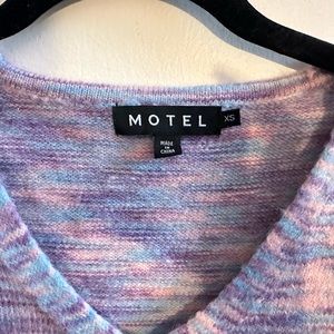 Knit Lilac Print Crop Top